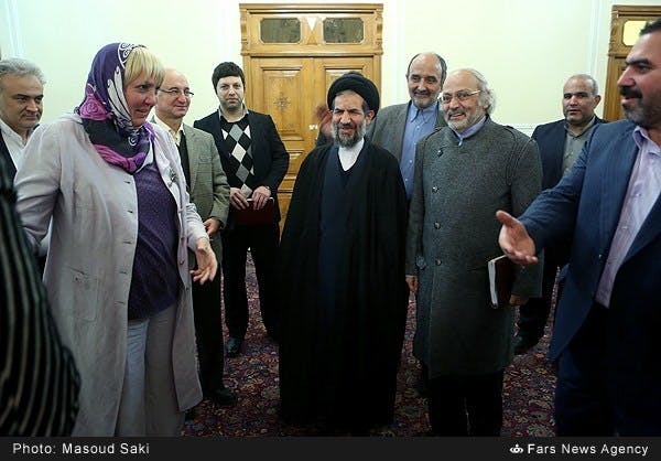 کلاودیا روت در دیدار با محمد حسن ابوترابی فرد، نایب رییس اول مجلس شورای اسلامی