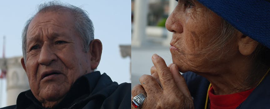 دو تن از نخستین ساکنان سانتا رزا. از زبان آنان با گذشته این "زورآباد" ۵۰ ساله آشنا شدیم