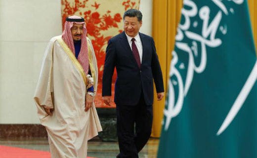 شی جین پینگ، رئیس جمهوری چین و ملک سلمان، پادشاه سعودی
