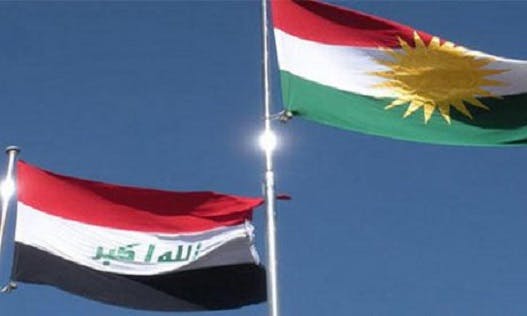 پرچم کردستان و عراق