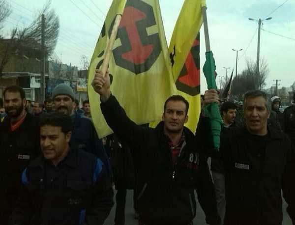سه‌شنبه ۱۹ دی ۱۳۹۶: راهپیمایی اعتراضی کارگران هپکو در اراک