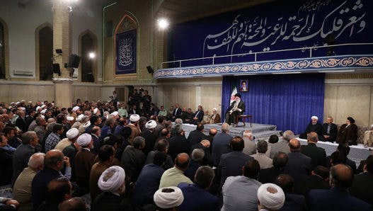 دیدار آیت الله خامنه‌ای با گروهی از مسئولان نظام در روز ۲ خرداد ۱۳۹۷
