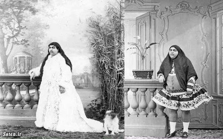 دو عکس از شاهزاده خانم‌های قاجار