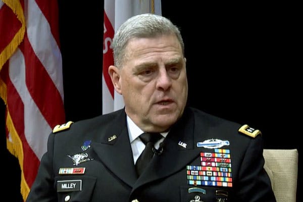 ژنرال مارک مایلی، رئیس ستاد مشترک ارتش آمریکا ـ عکس از یوتیوب