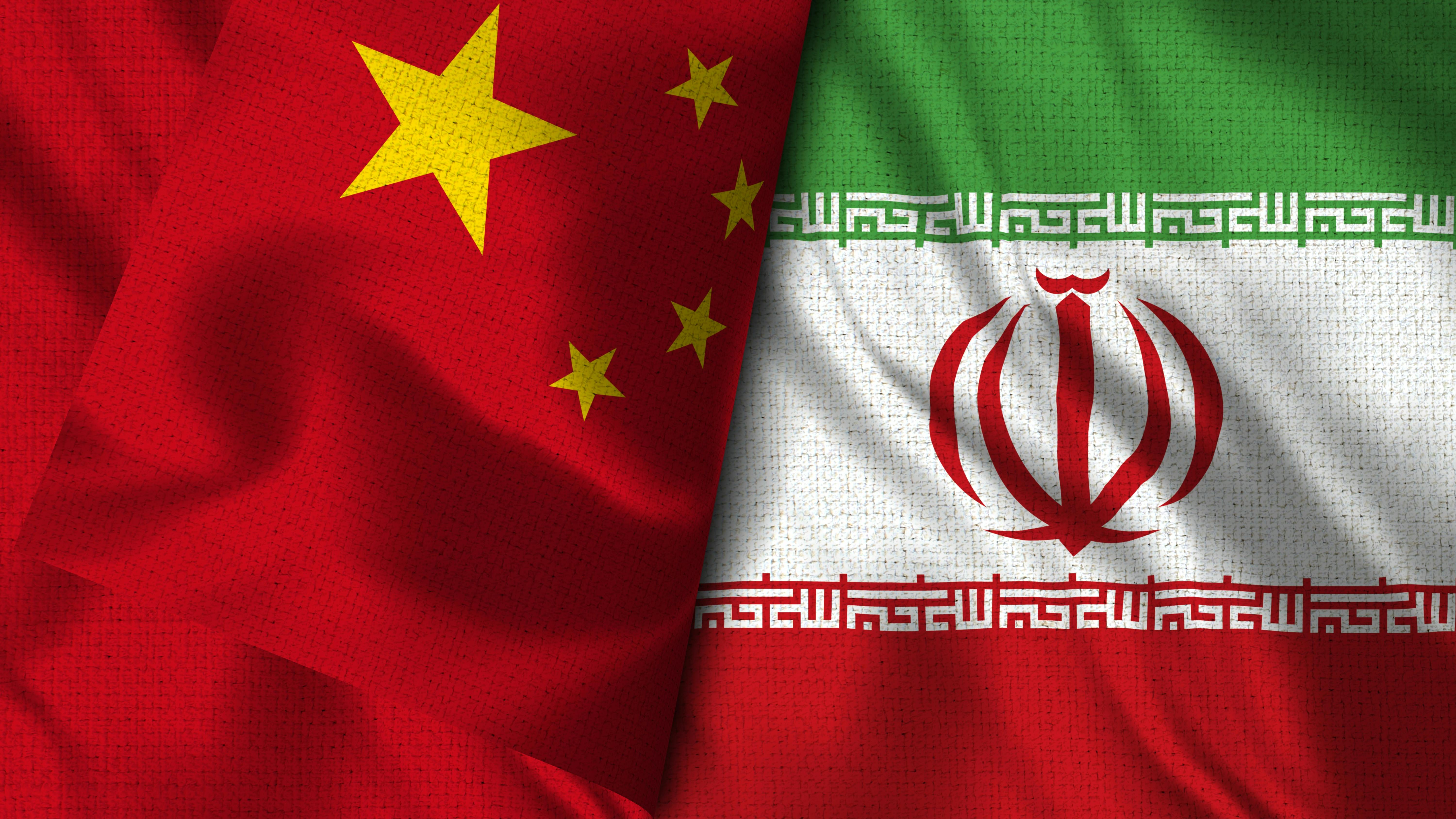 پرچم‌های ایران و چین