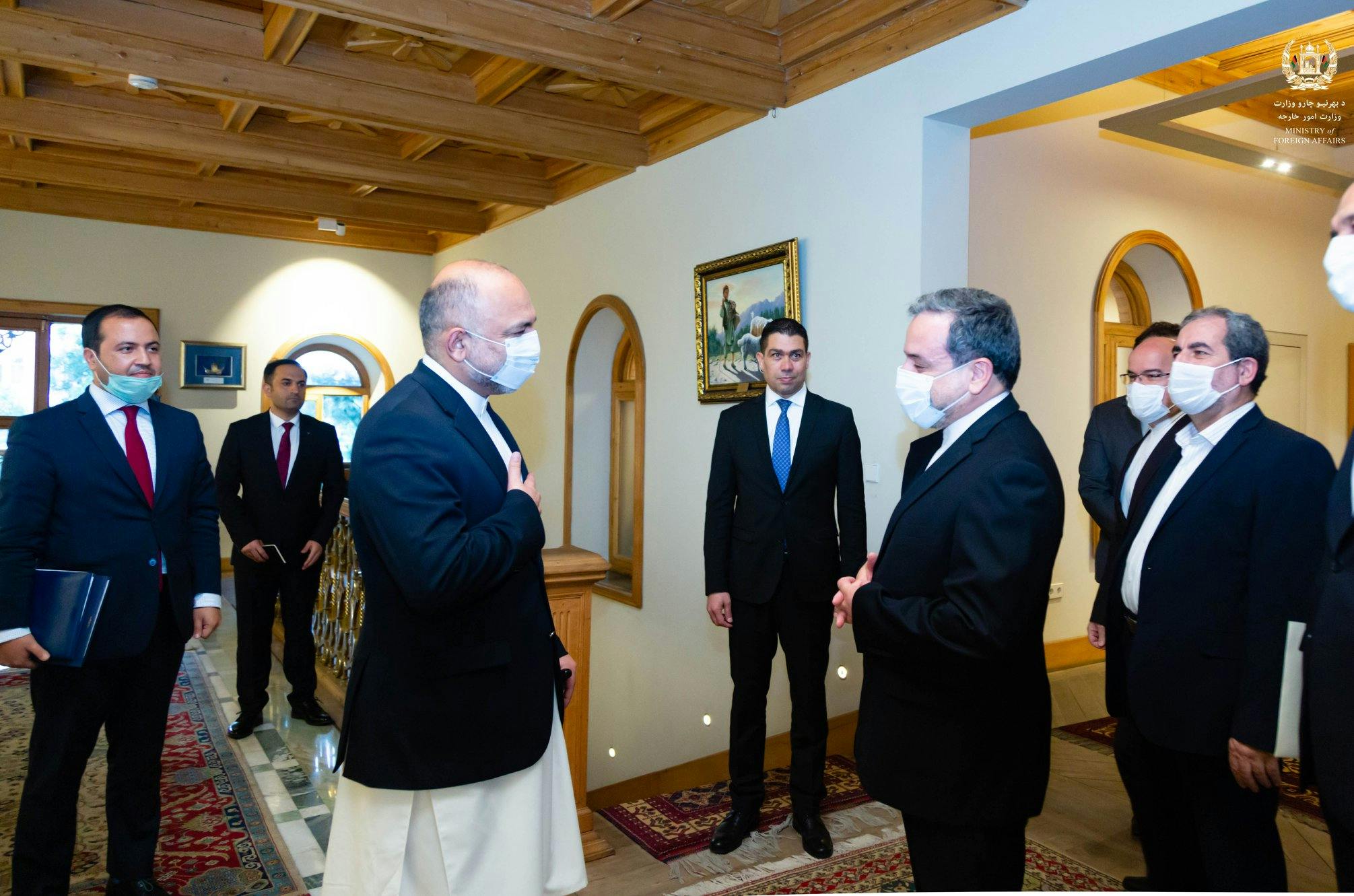 دیدار سید عباس عراقچی، معاون وزیر خارجه ایران با حنیف اتمر، سرپرست وزارت خارجه افغانستان