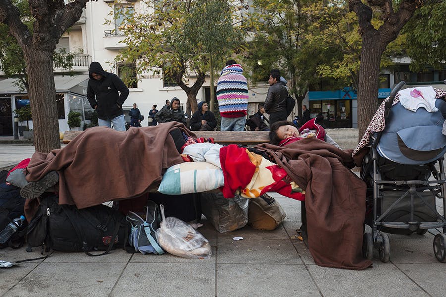 بی‌خانمان‌های میدان ویکتوریای آتن، عکس از Shutterstock