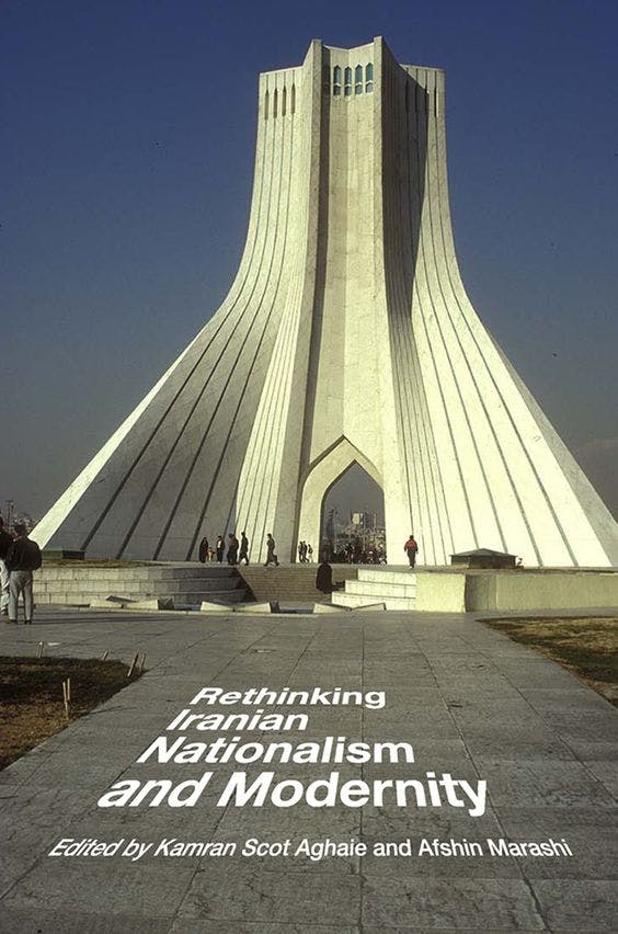 این مقاله ترجمه فصلی از این کتاب است: Kamran Scot Aghaie, Afshin Marashi (eds.): Rethinking Iranian Nationalism and Modernity. University of Texas Press 2014