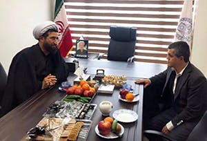 زارع فومنی و یاسر هاشمی رفسنجانی در دفتر فومنی