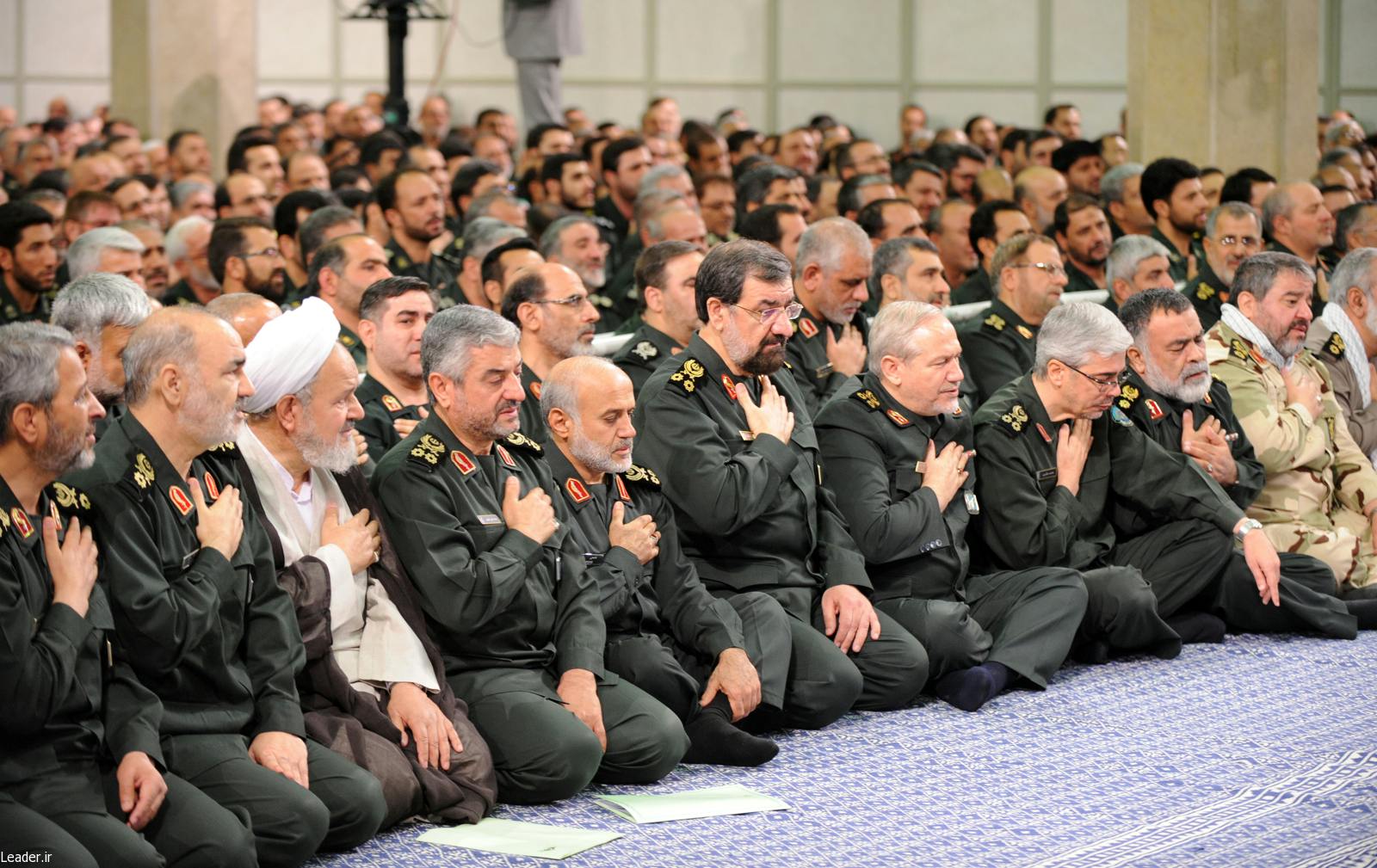تصویری از دیدار فرماندهان سپاه با علی خامنه‌ای