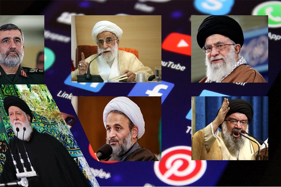 نمونه‌هایی از شخصیت‌های جمهوری اسلامی − وجودشان در دنیای مجازی بخشی از قدرتشان در دنیای واقعی است