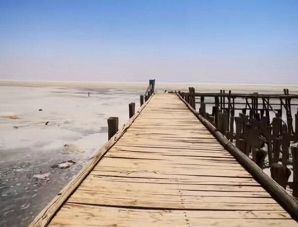 دریاچه ارومیه؛ بندرِ متروکِ گلمانخانه