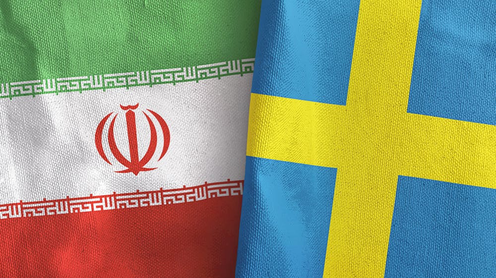 پرچم ایران و سوئد