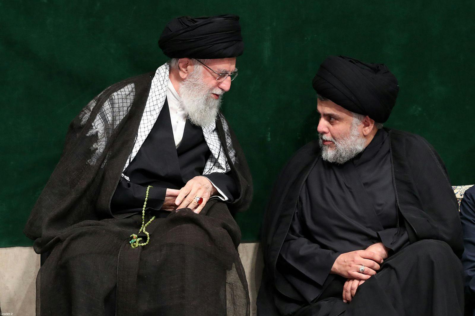 مقتدی صدر در کنار علی خامنه‌ای- وبسایت رهبر جمهوری اسلامی
