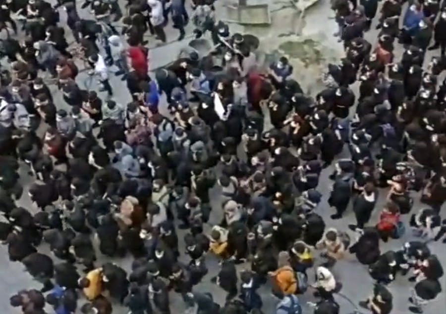 تظاهرات دانشجویان پلی‌تکنیک، ۹ آبان ۱۴۰۱