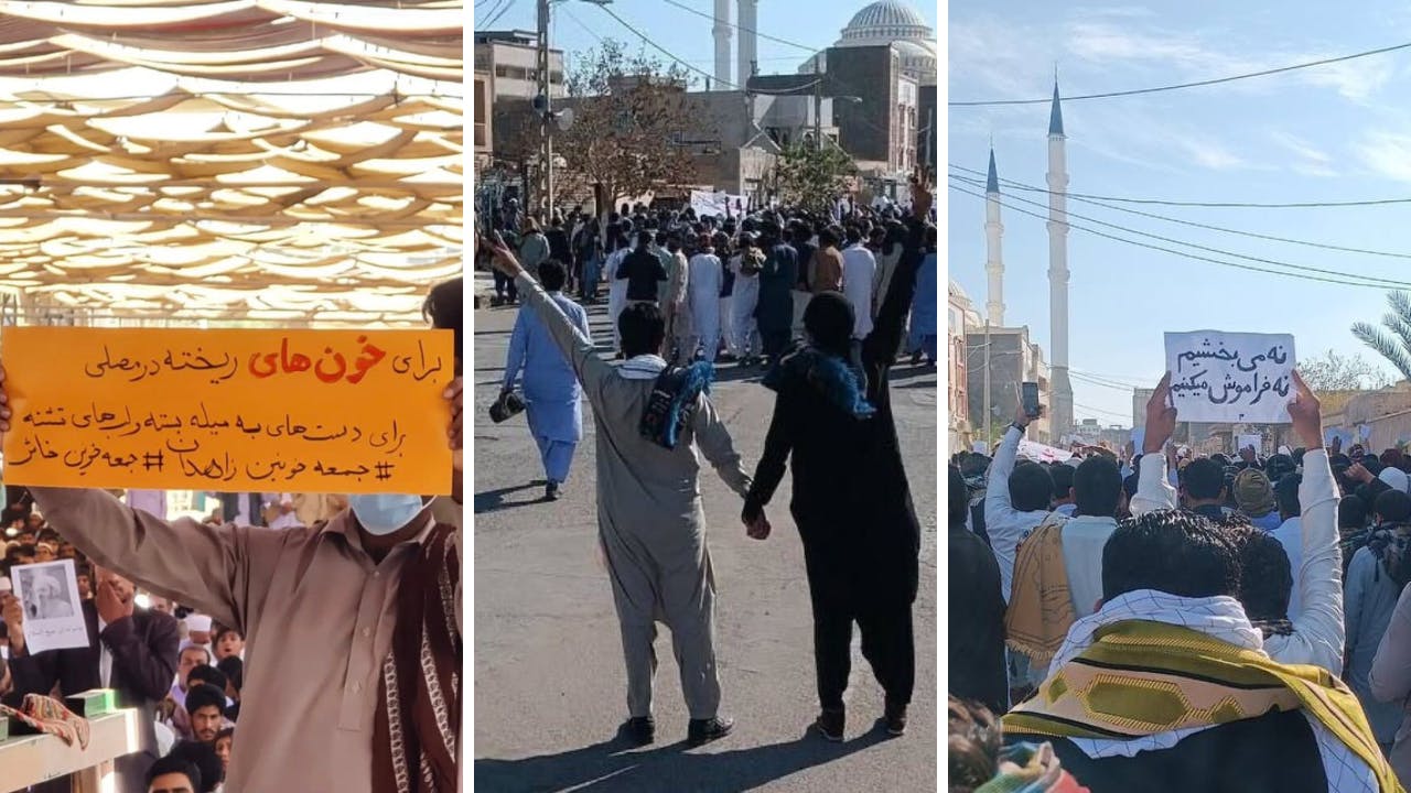 اعتراضات در بلوچستان، ۲۰ آبان ۱۴۰۱