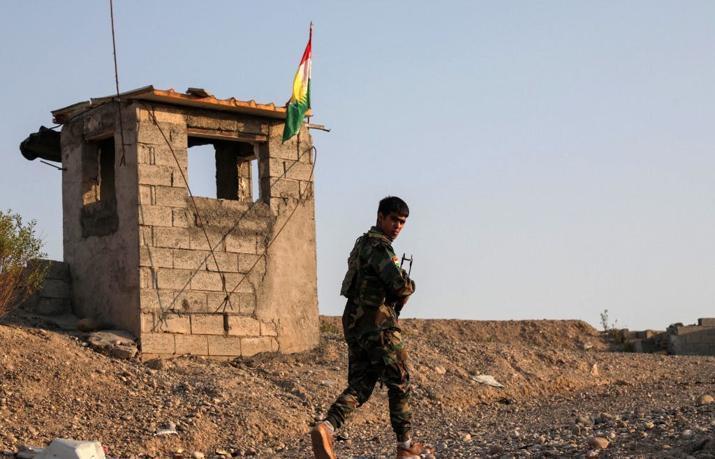 تصویری از داخل اقلیم کردستان عراق. ایران از عراق خواسته است کنترل مرزهای مشترک را به نیروهای تحت کنترل حکومت مرکزی بسپارد.(Photo by SAFIN HAMED / AFP)