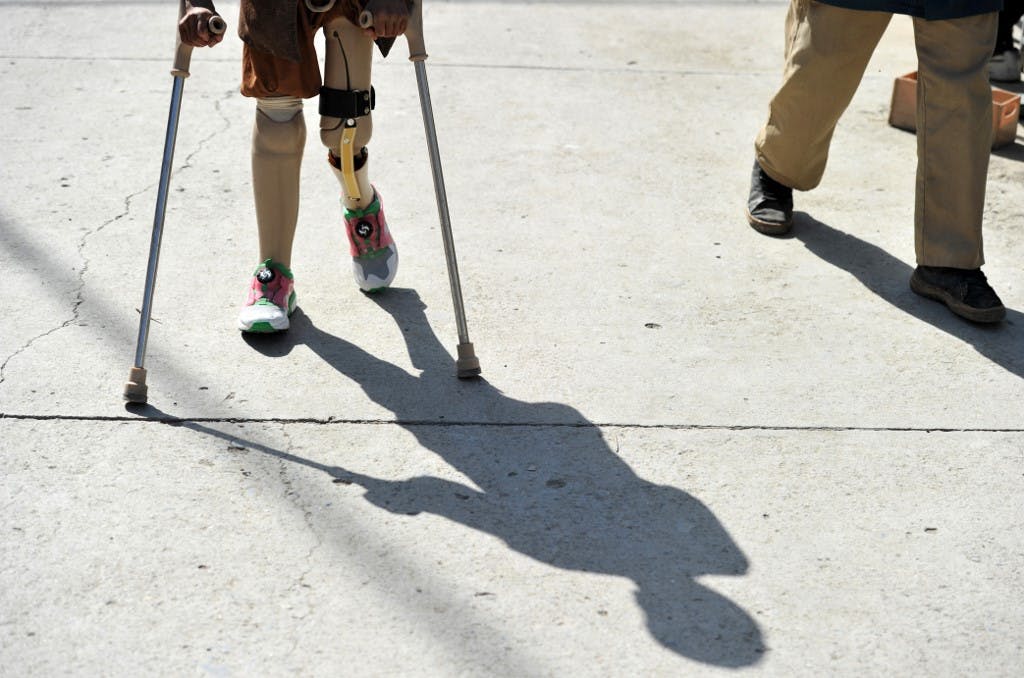 افغانستان: برآورد می‌شود که ۱۵ درصد جمعیت معلول باشند − عکس از AFP