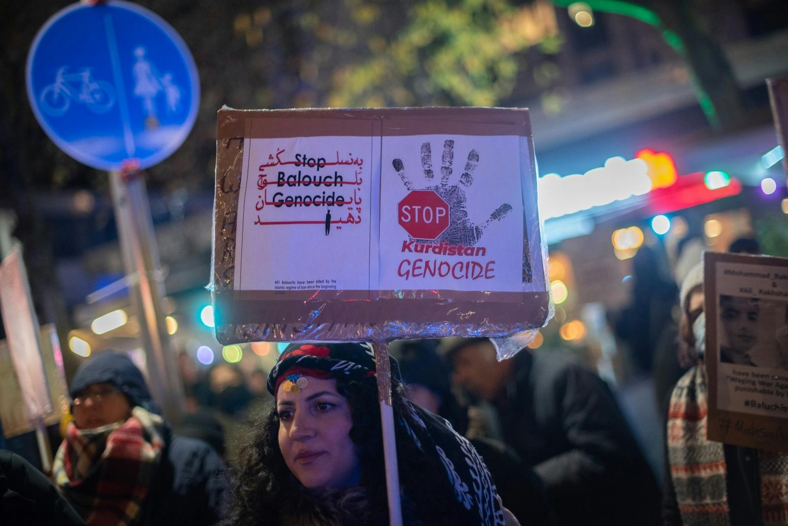 تجمع در حمایت از بلوچستان، برلین، دوم دسامبر ــ عکس: بابک بردبار