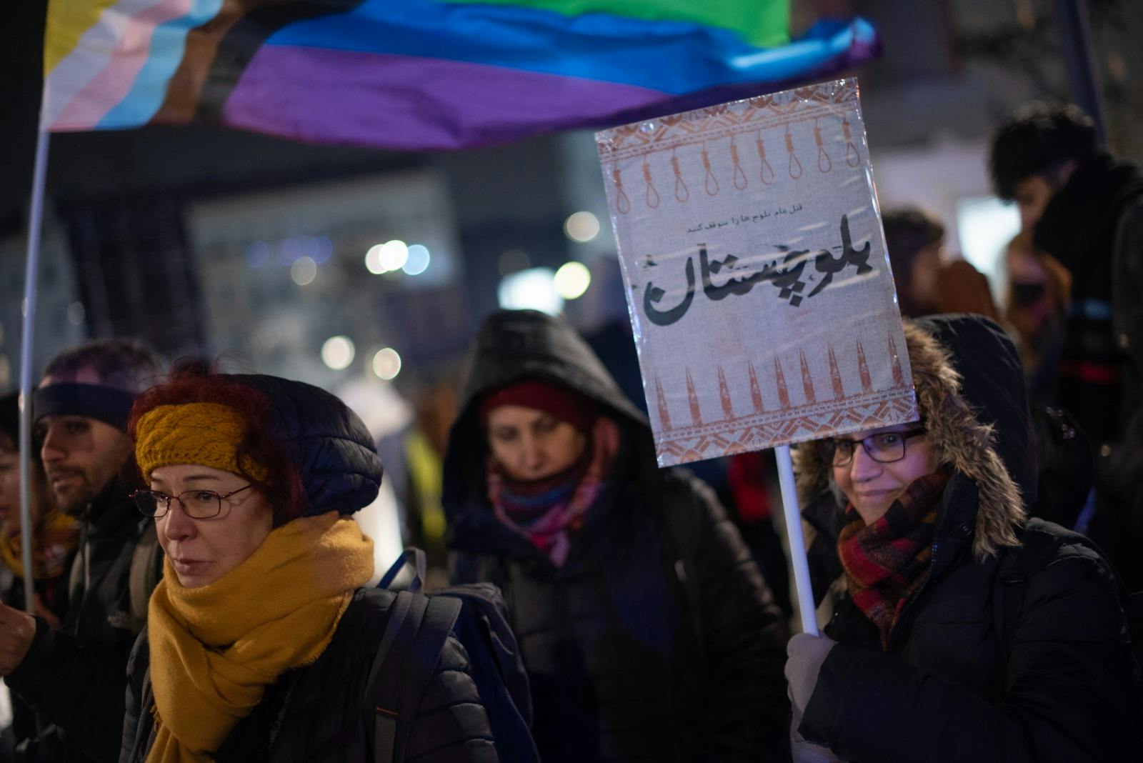 تجمع در حمایت از بلوچستان، برلین، دوم دسامبر ــ عکس: بابک بردبار