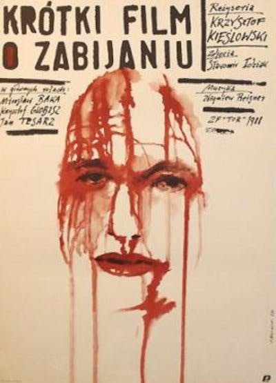 درباره کشتن ( Krótki film o zabijaniu) به کارگردانی کریشتوف کیشلوفسکی محصول سال ۱۹۸۸