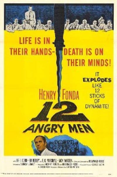۱۲ مرد خشمگین ( 12 Angry Men) به کارگردانی سیدنی لومت محصول سال ۱۹۵۷