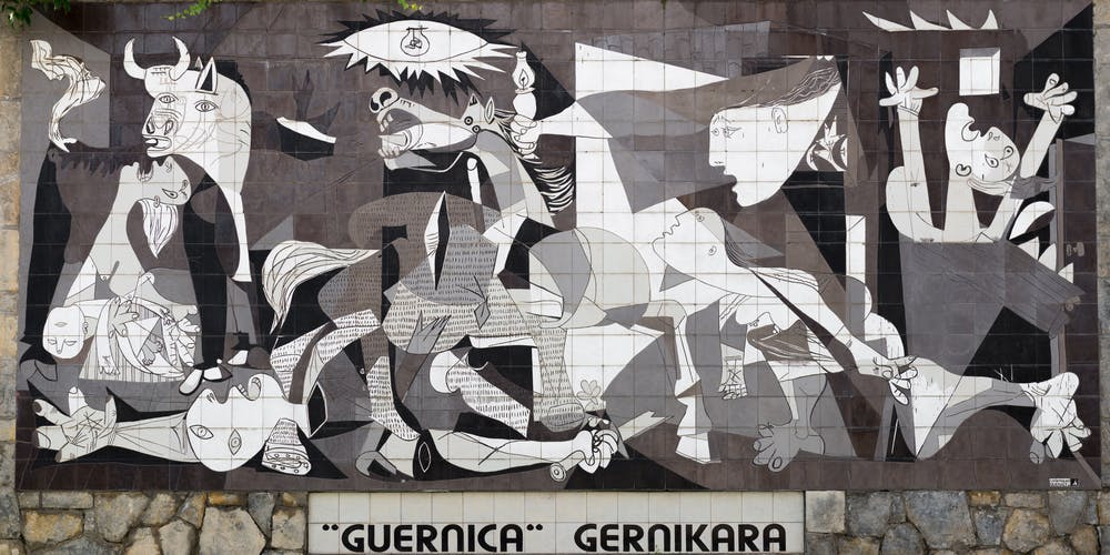 اثر مشهوری از پابلو پیکاسو با نام گوئرنیکا (Guernica)