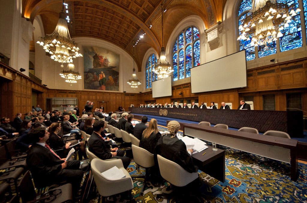دیوان بین‌المللی دادگستری لاهه در هلند، دادگاه سازمان ملل متحد ـ عکس از خبرگزاری فرانسه