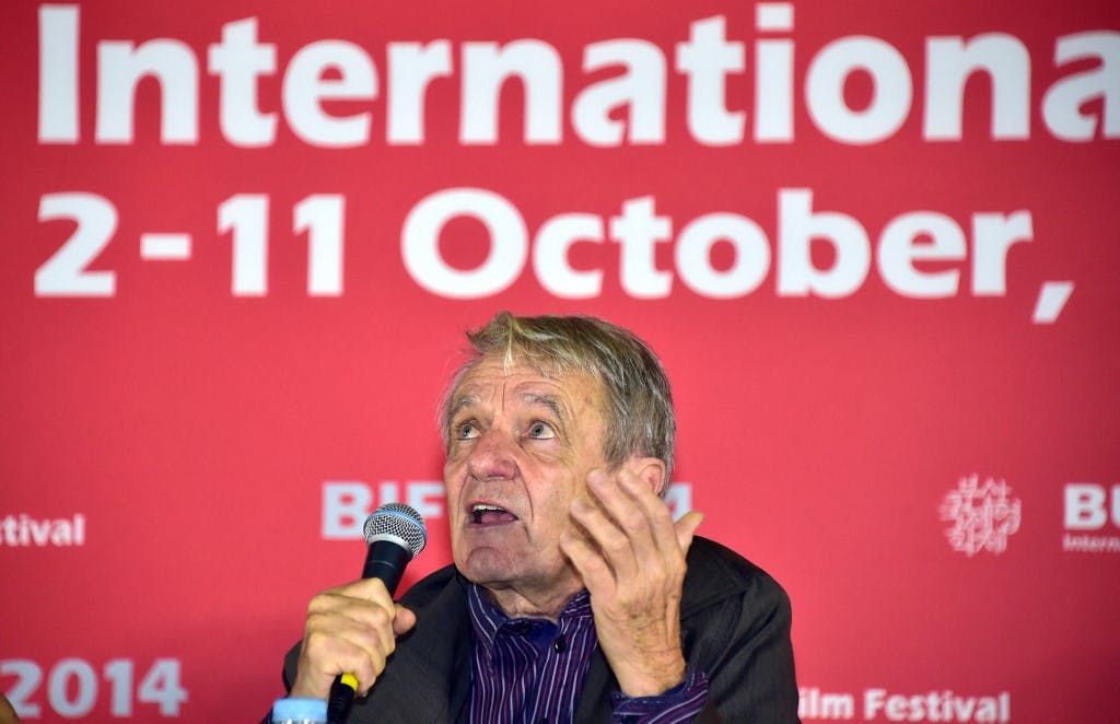 ژاک رانسیر، فیلسوف فرانسوی در جشنواره بین‌المللی فیلم بوسان، اکتبر ۲۰۱۴ ــ عکس: AFP