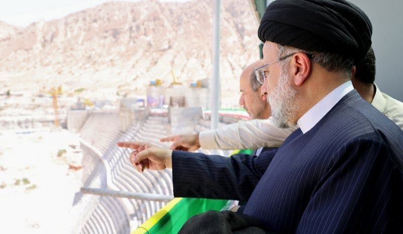 ابراهیم رئیسی در افتتاح سد چمشیر
