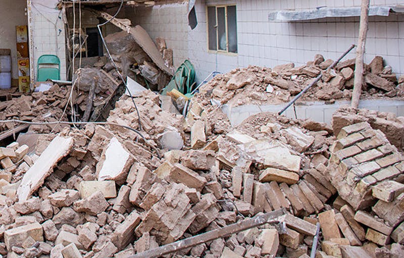 تصویر تزیینی از تخریب خانه ــ عکس: ایرنا