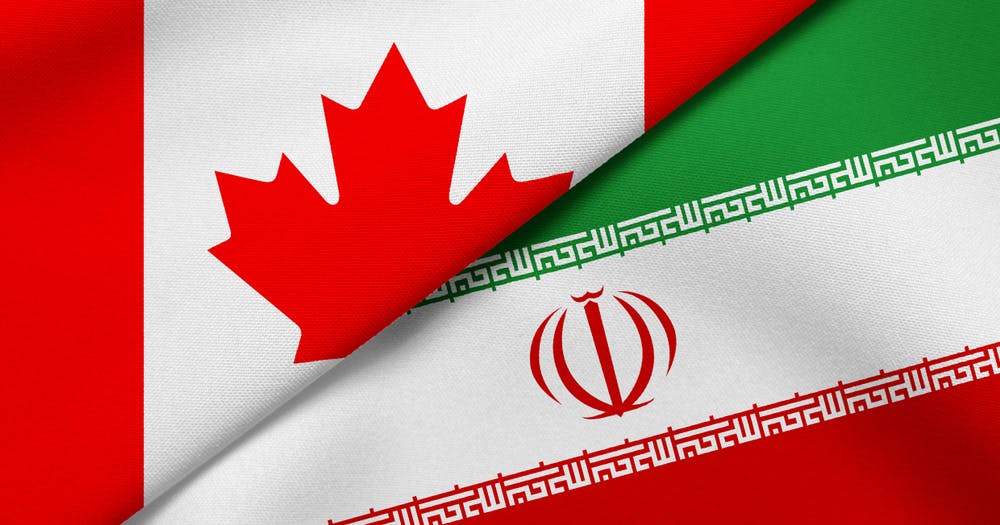 پرچم ایران و کانادا - طرح از شاتراستاک