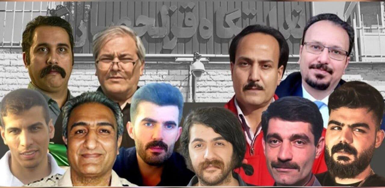 تصویر سیزده زندانی سیاسی تبعیدی به قزلحصار