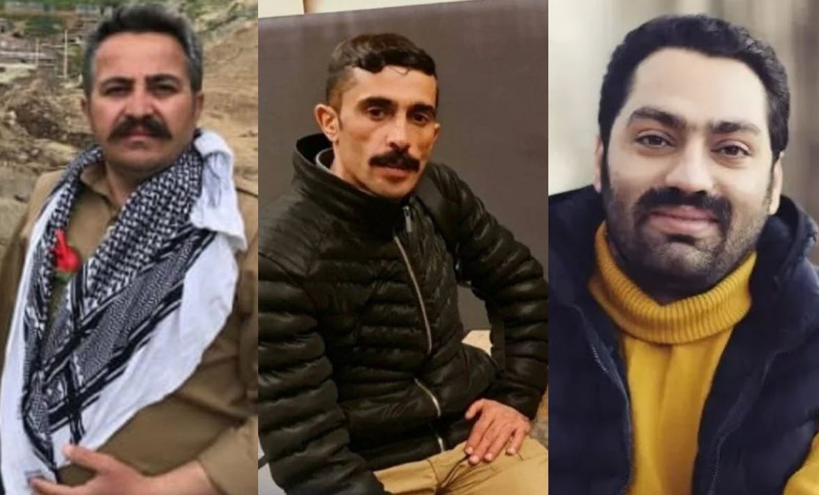 از راست به چپ: فرهاد حسینی، عباس موسوی قاسملو، طارق رحیم‌پور