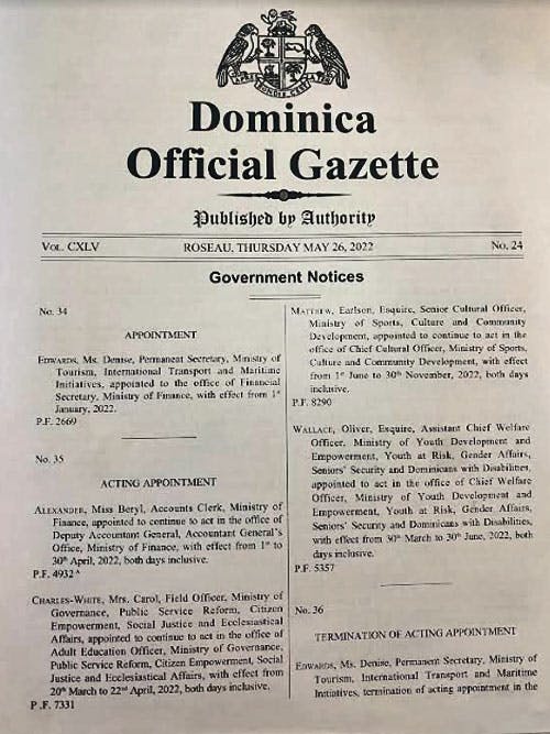 یک روزنامه رسمی در دومینیکا- عکس از زک کاپلین