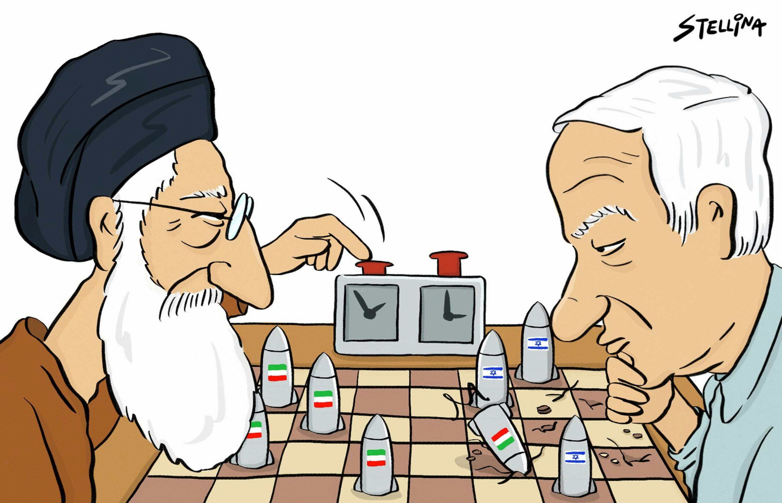 خامنه‌ای و نتانیاهو شطرنج بازی می‌کنند با مهره‌هایی که موشکند