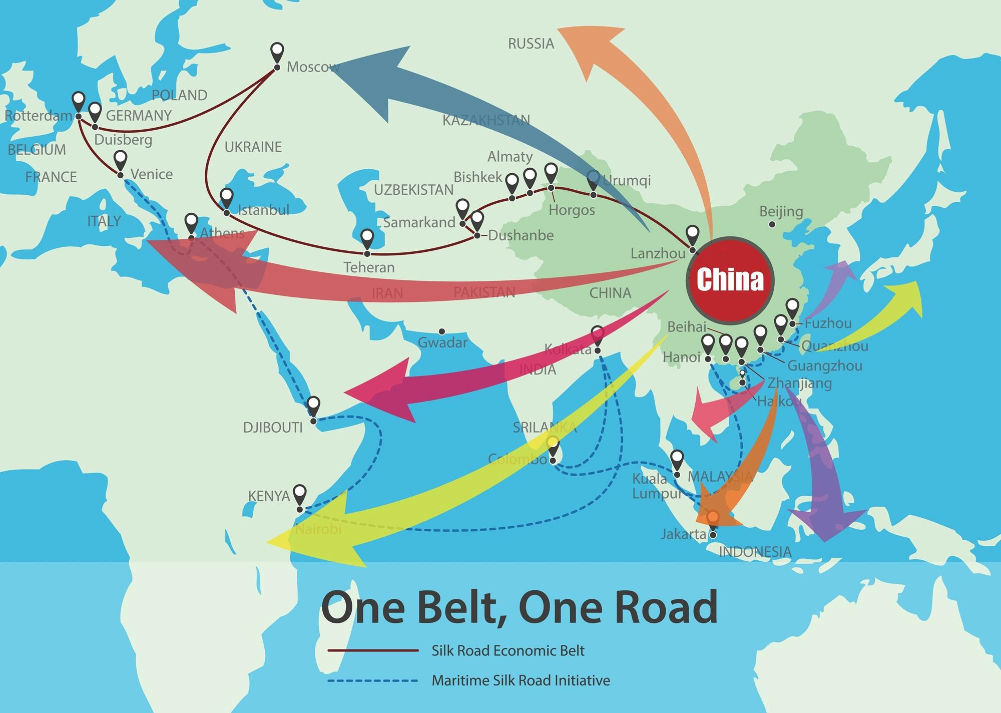 فلش‌هایی از چین به سمت نقاط مختلف دنیا بیرون زده
