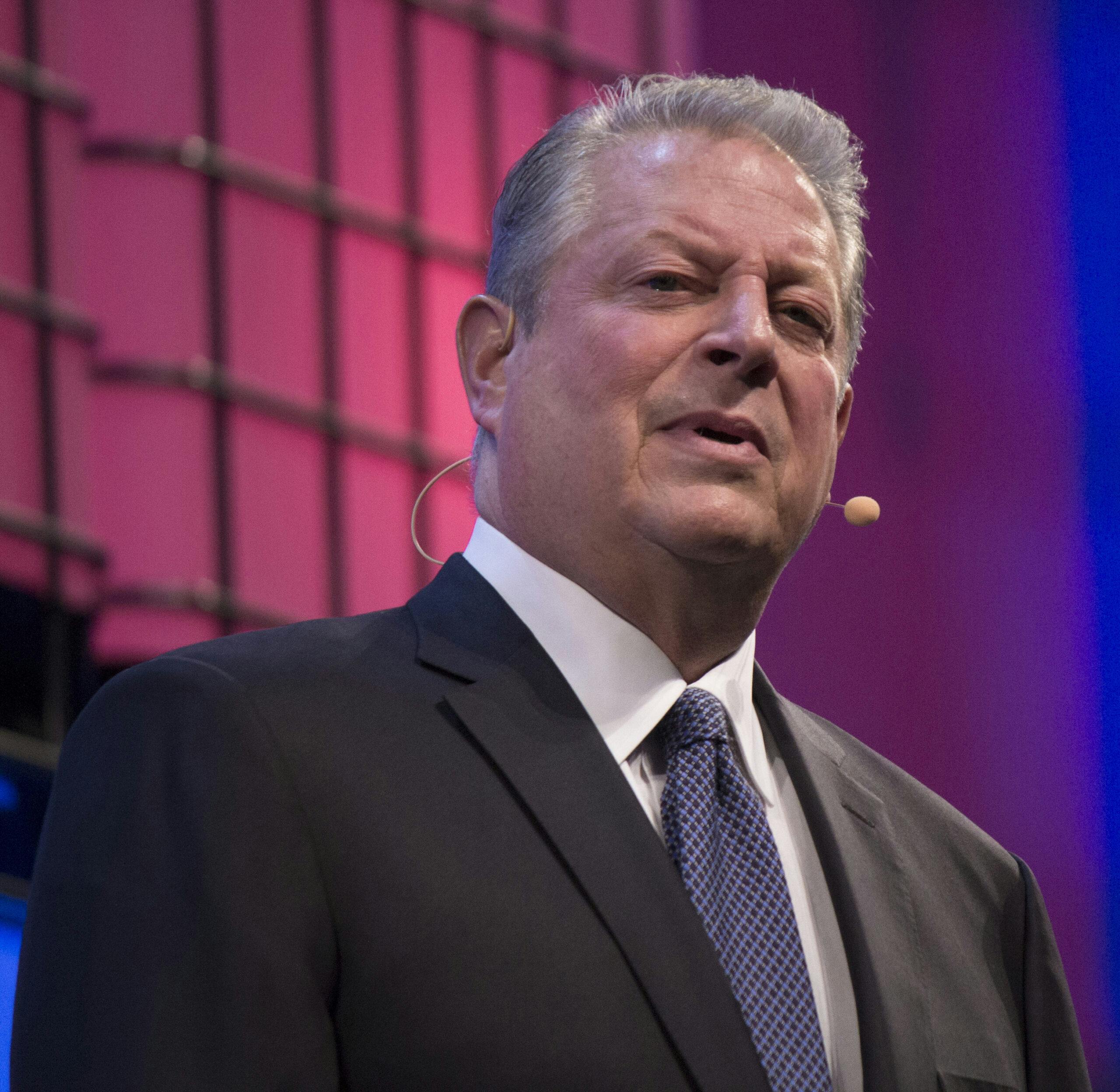 پرتره ای از ال گور، معاون سابق رئیس جمهور ایالات متحده آمریکا