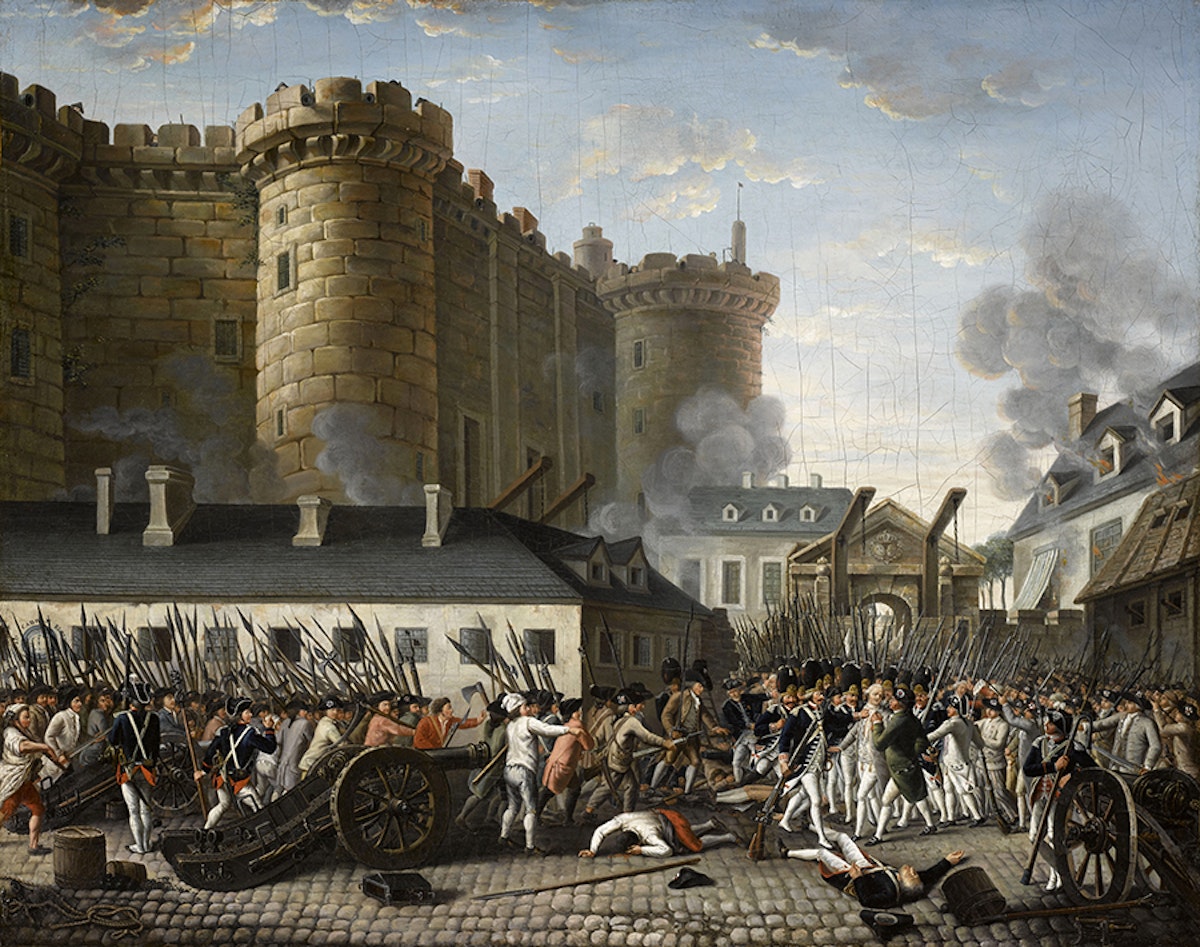 تابلوی فتح باستیل در ۱۴ ژوئیه ۱۷۸۹ (اثر ژان-پی‌یر اوئل)